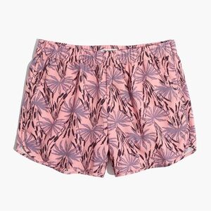 Madewell Pull On Shorts with Ikat Pink Blush Print